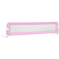vidaXL Bett Kleinkind-Bettschutzgitter Rosa 180x42 cm Polyester (1-tlg)