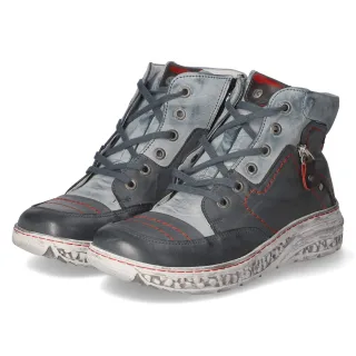 Krisbut Boots  Blau - Gr. 37 -  Leder und Textil
