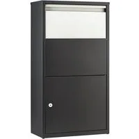 Haussmann Paketbriefkasten Paketbriefbox "One" - Pulverbeschichtet inkl. 4 Schlüssel