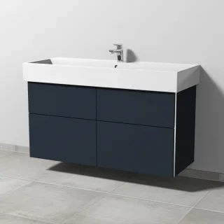 Sanipa 3way Waschtischunterbau zu Duravit Vero Air Waschtisch mit 4 Auszügen, Marine-Matt BP4361R