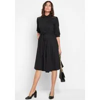 bonprix 2-in-1-Kleid (Set, 2-tlg) für Businessmode, aus Baumwolle, ausgestellte Passform