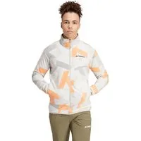 adidas Performance Fleecejacke Terrex Multi Printed grau/bunt Herren