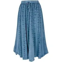 Guru-Shop Minirock Bestickter Boho Hippie Rock, indischer.. alternative Bekleidung