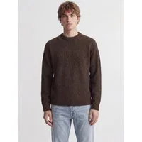 Jack & Jones Rundhalspullover JJESOHO OLLIE KNIT CREW NECK SN Materialmix, relaxed fit