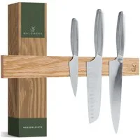 Waldwerk Messerleiste Magnetleiste Messer (40x5cm) - magnetische Messerleiste, Messerhalter magnetisch, Messer Magnetleiste zum Kleben oder Schrauben
