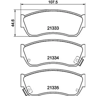 Hella Bremsbel?ge vorne Subaru Suzuki TATA