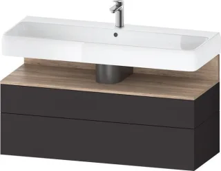 Duravit Qatego Waschtischunterbau wandhängend Graphit Supermatt 1190x470x590 mm - QA4396055800010 QA4396055800010