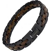Holzwerk Edelstahlarmband Designer Holz Armband, Armkette Gliederarmband, inklusive Armbandkürzer, Holz Unikate, ideal auch als Geschenk