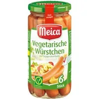 Meica Wurstkonserve, Meica 6 Vegetarische Würstchen fleischfreie Alternative 200g