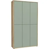 FORTE Schuhschrank Alice Springs, Schuhschrank, B/H/T 109,2/191,9/34,9 cm, 36 Paar Schuhe (B/H/T 109,2/191,9/34,9 cm) Stauraumschrank, Mehrzweckschrank, (B/H 109cm x 192cm), mit 16 Böden