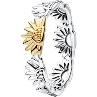 Pandora Silberring DamenZweifarbig Sonnenblume