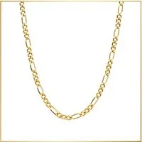 GOLDKLEIN Goldkette 14 Karat Gold Figaro Stil 585 Echtgold 45cm-60cm Halskette, Bestpreis - Damen Herren mit Schmuckbox - Sale 31.08.2026