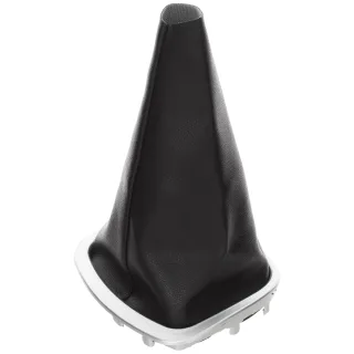 Schaltmanschette Manschette + Rahmen für Schaltknauf in Silber für Renault Clio III 05-12