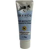 Fresco Dog Fein gemacht! Geflügelcreme für Welpen mit Lachsöl 75 g, Snack für: Hund