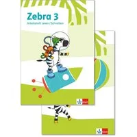 Zebra 3. Paket. Klasse 3 Paket: Arbeitsheft Lesen/Schreiben und Arbeit / diverse, Paket: Arbeitsheft Lesen/Schreiben und Arbeitsheft Sprache mit Videos und interaktiven Übungen Klasse 3, X
