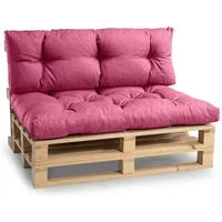 FAVRE Palettenkissen Palettenkissen PPI (Set (Sitzkissen 120x80 +Rückenlehne 120x40)