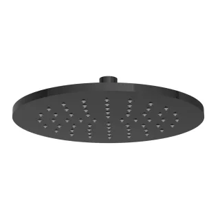 VitrA Suit Kopfbrause rund Durchmesser 25 cm mit Anschluss G 1/2" Schwarz Hochglanz,A4563839 A4563839