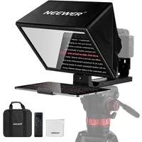 Neewer Kamerazubehör-Set X12B Hebbarer Teleprompter 12", Fernbedienung & App Steuerung, (Packung), Aluminiumlegierung, für iPad Telefon DSLR Kamera Online Unterricht