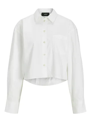 JJXX - JXJAMIE LS SHORT POPLIN SHIRT WVN NOOS white - Gr. - L
