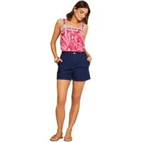 Love & Roses Trägertop Love & Roses Ric Rac Trägertop mit Animal-Print (1-tlg)