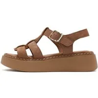 Derimod Sandalen aus Veloursleder Sandale Wildleder, Lederfutter, TPU-Sohle, Schnallenverschluss