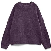 Vero Moda Strickpullover VMBOOM LS O-NECK PULLOVER GA NOOS Materialmix, loose fit