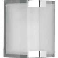 TRIO Leuchten LED Wandleuchte, Dimmfunktion, LED wechselbar, Warmweiß, für Innen, Treppenhaus Designklassiker mit Glas Lampenschirm Höhe 20cm