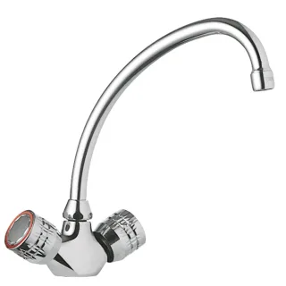 Tres 2 Griffmischer für die Küche Mit G3/8" flexiblen Anschlussschläuchen, 123342 123342