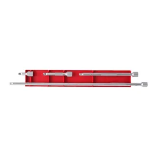 Milwaukee 1/4 Zoll Verlängerungs-Set 4-teilig - 4932480637