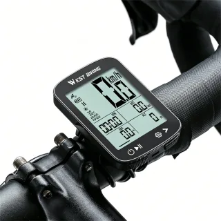 WEST BIKING Smart GPS Bike Computer, 5-Star Galileo Speedometer Wireless Odometer with Bluetooth Phone Sync, IPX7 Waterp