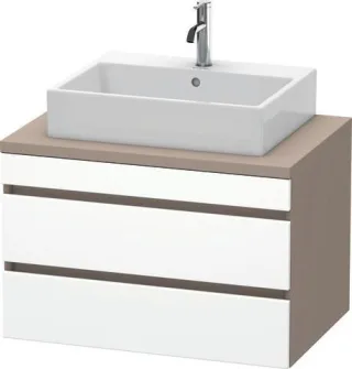 Duravit DuraStyle Konsolenwaschtischunterbau wandhängend Weiß & Basalt Matt 800x548x512 mm - DS53170 DS531701843