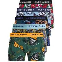 Jack & Jones Boxershorts Jacvel (5-St., 5er Pack) gute Passform durch elastische Baumwollqualität