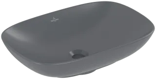 Villeroy & Boch Aufsatzwaschbecken Loop & Friends 4A4 901 560x380x150mm Graphite CeramicPlus, 4A4901 4A4901i4