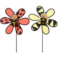 Kaemingk Gartenstecker Gartenstecker Windmühle Biene Marienkäfer - Stückpreis