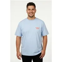 Jack & Jones PlusSize Kurzarmshirt JORNORREBRO TYPO TEE SS CREW NECK PLS Baumwolle, regular fit