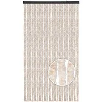 Arsvita Türvorhang Flauschvorhang 90cm x 200cm (1 St), Ösen, blickdicht, Insektenschutz Vorhang für Terrasse, Balkon, Pavillon, Camping