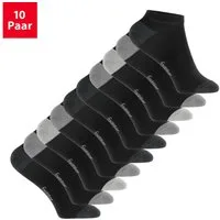 Footstar Sneakersocken Kinder Sneaker Socken (10 Paar) Ferse/Spitze farbig (10-Paar)