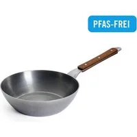 WOLL Schmorpfanne Woll Carbon Steel Hochrandpfanne, Karbon-Stahl (1-tlg), natürlicher Antihafteffekt nach dem Einbrennen