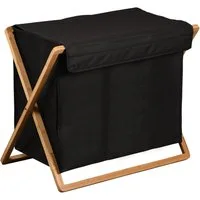 KESPER® Wäschebox Wäschesammler, FSC, schwarz (1 St), mit 3fach Einteilung