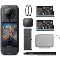 Insta360 6977644761496 X5 Essentials-Bundle Nachtschwarz Action Cam
