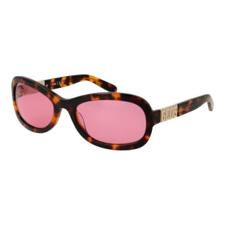Ovale Sonnenbrille mit Logo-Detail