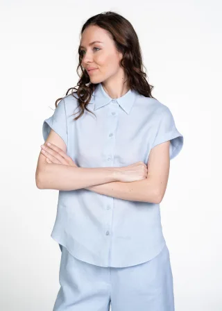 (THE MERCER) N.Y. - Bluse cielo blue - Gr. - 36