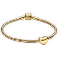 Pandora Armband 68578, Geschenkset Damen Be Love Herz Goldfarben