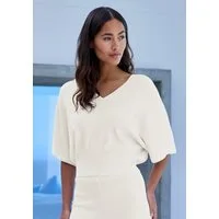 Copenhagen Studios Fledermausshirt aus hochwertiger, feiner Rippe, Loungewear