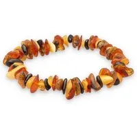 Lebensquelle Plus Armband Bernstein Splitterarmband (Multicolor)
