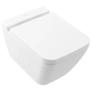 Villeroy und Boch Finion WC-Sitz 9M88S1RW stone white Ceramic plus, Quick-Release, Softclosing, Scharniere Edelstahl