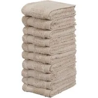 OTTO home Waschlappen Vanessa, 10 Seiftücher, 30x30cm, in Standard- und Premium-Qualität, (Set, 10-St), Handtücher mit Bordüre, 100% Baumwolle, einfarbig, weich