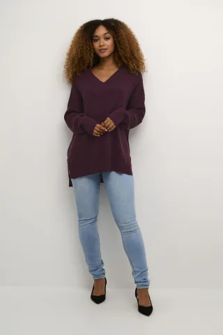 Strickpullover Oversize fit wine