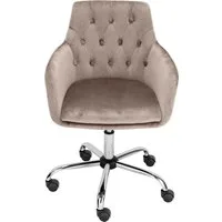 OTTO home Bürostuhl Perry1, eleganter Samtstuhl, gepolstert