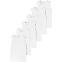uncover by SCHIESSER Unterhemd 6er Pack Basic (Spar-Set, 6-St) Unterhemd / Tanktop - Baumwolle - Tank Tops mit perfekter Passform
